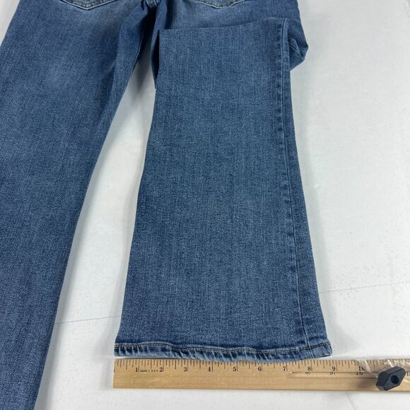 American Eagle Jeans Womens 31x27 Low Rise Kick Boot Cut Blue Faded Denim Tag 8S - Picture 11 of 16